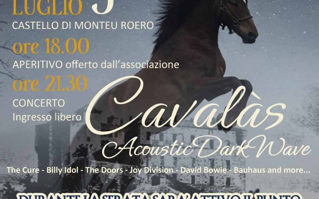 sabato 5 luglio 2025 “i primi 20 anni di Bel Monteu”.  L’Associazione culturale compie 20 anni di attività. Una festa meravigliosa nel cortile del Castello di Monteu Roero con musica, punto ristoro e visite guidate in notturna. Info e prenotazioni tel. 333.7678652 e 3470587825